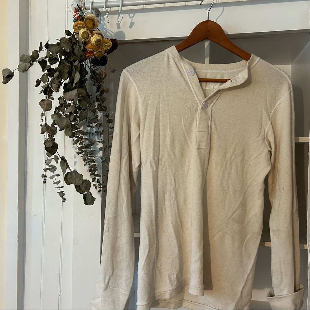 Military issue thermal knit Henley